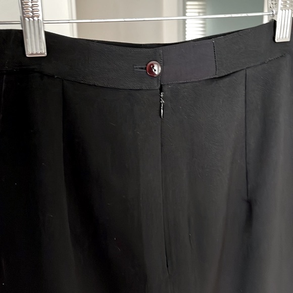 Vintage Claire Paris Made in France Black Wool Pencil Skirt sz 44 FR US 8/10 - Picture 5 of 8